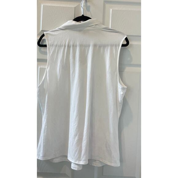 Unique Vintage X Smak Parlour White Tie V-neck Top Sx 1x #158 - Picture 3 of 4